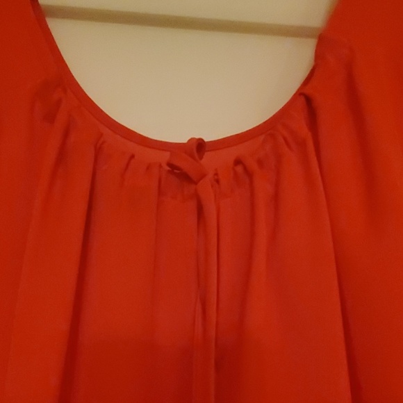 BCBGMaxAzria Poppy color asymmetrical dress - Picture 3 of 4